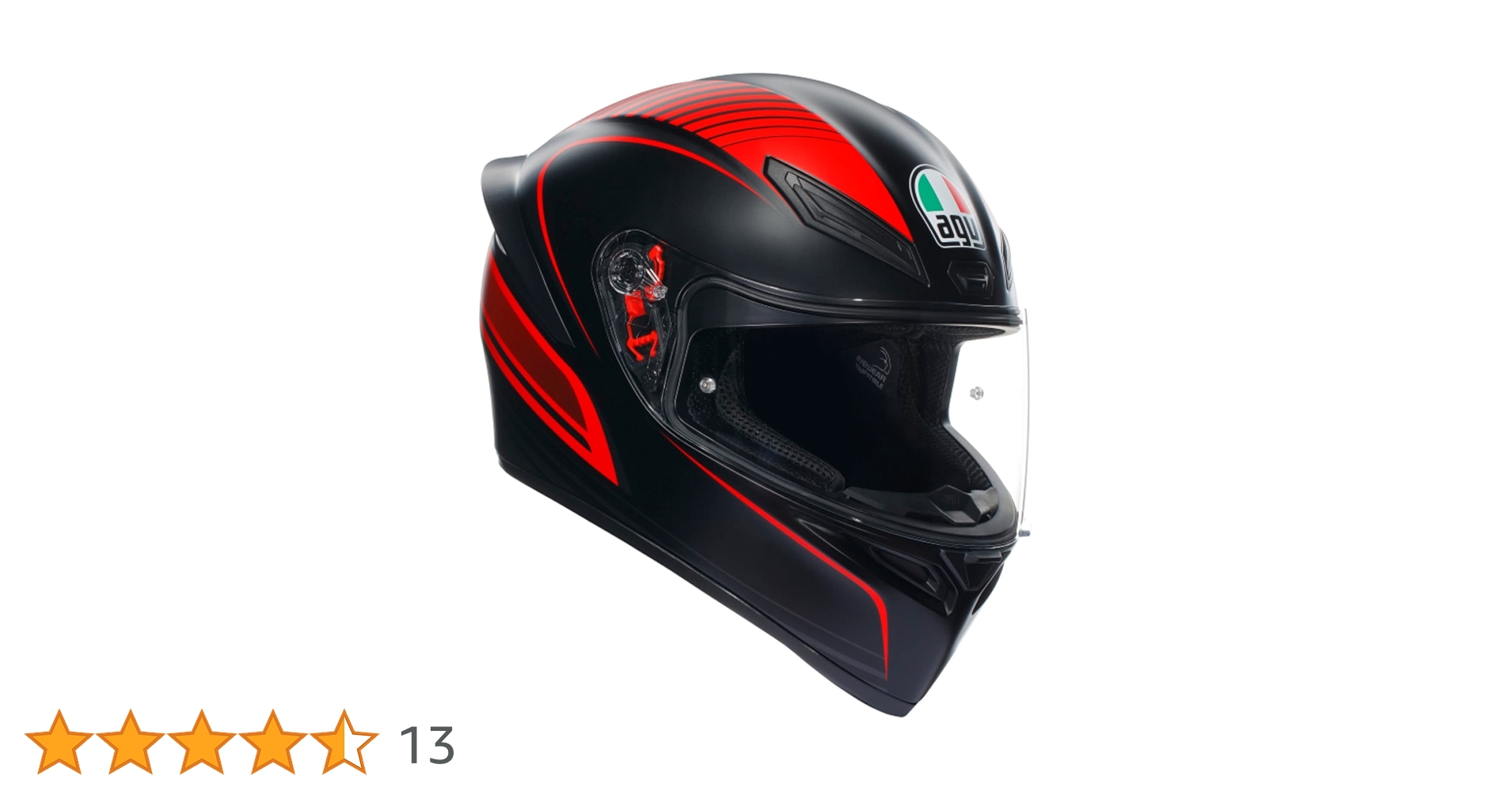 AGV フルフェイスヘルメット ブラック/レッド AGV K1sフルフェイスヘルメット ブラック/レッド - メルカリ